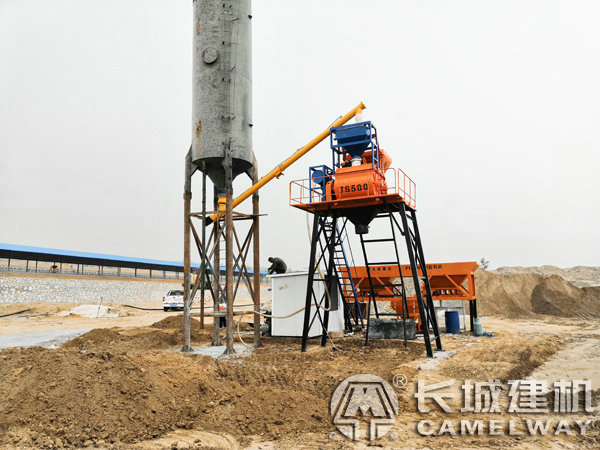 內蒙古呼和浩特500型攪拌站站